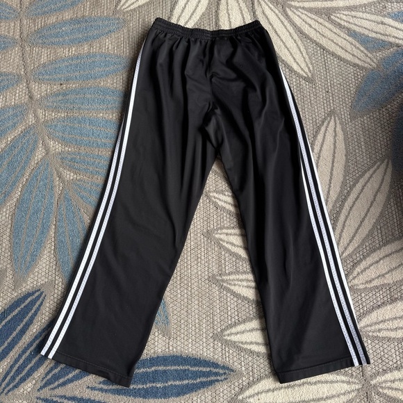 Adidas Men's 2014 Three Stripe Black‎ Track Pants Size Medium - Picture 2 of 6